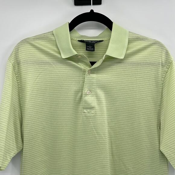 Brooks Brothers Country Club Stripe Polo Shirt - Lime Green - Small - Picture 2 of 6
